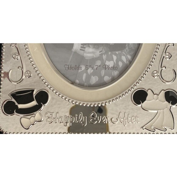 Disney Mickey Minnie Mouse Happily Ever After Wedding Picture Frame  5" X 7" - Picture 7 of 10